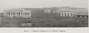 Figure 2 : Le dispensaire municipal et l’Hôpital indigène de Dakar en 1912Source : la Dépêche coloniale, 15 mars 1912
